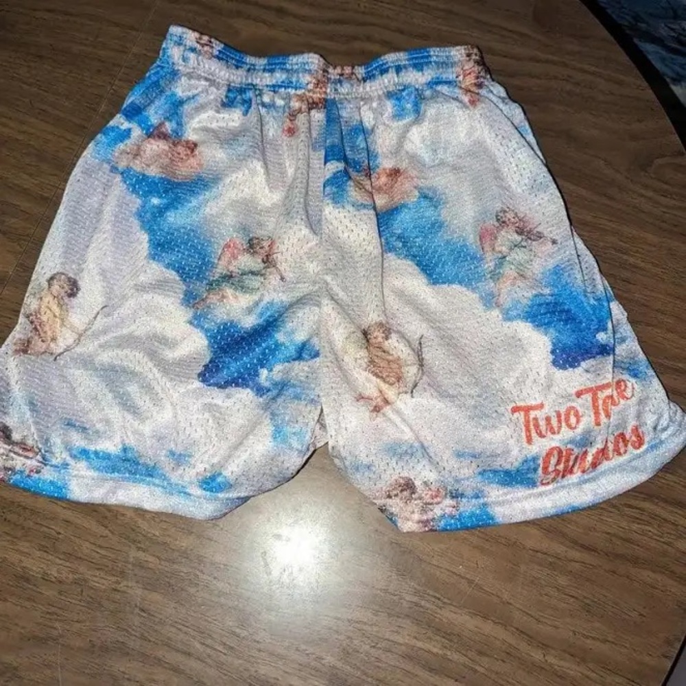 Two Tone Studios shorts with angels Brand New